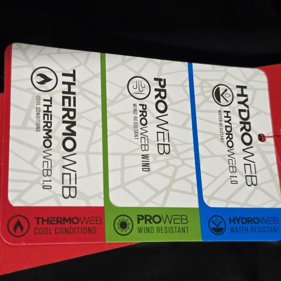 NWT Spyder Black Zip Jacket Hood, Water & Wind Resistent Termoweb Thumb Hole S/P - Picture 16 of 16